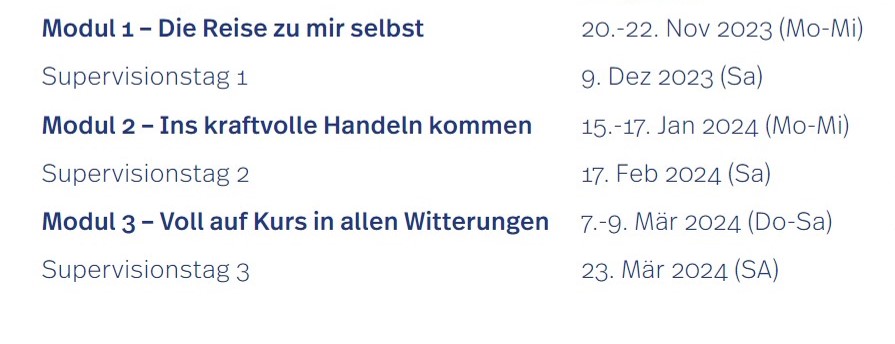 Durchführungsdaten 2023/2024